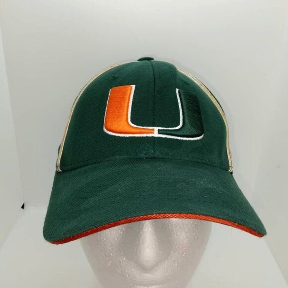 University of Miami Hurricanes NCAA Pre-owned Fitted Cap - size: 6 5/8-7 1/8 - Picture 1 of 3